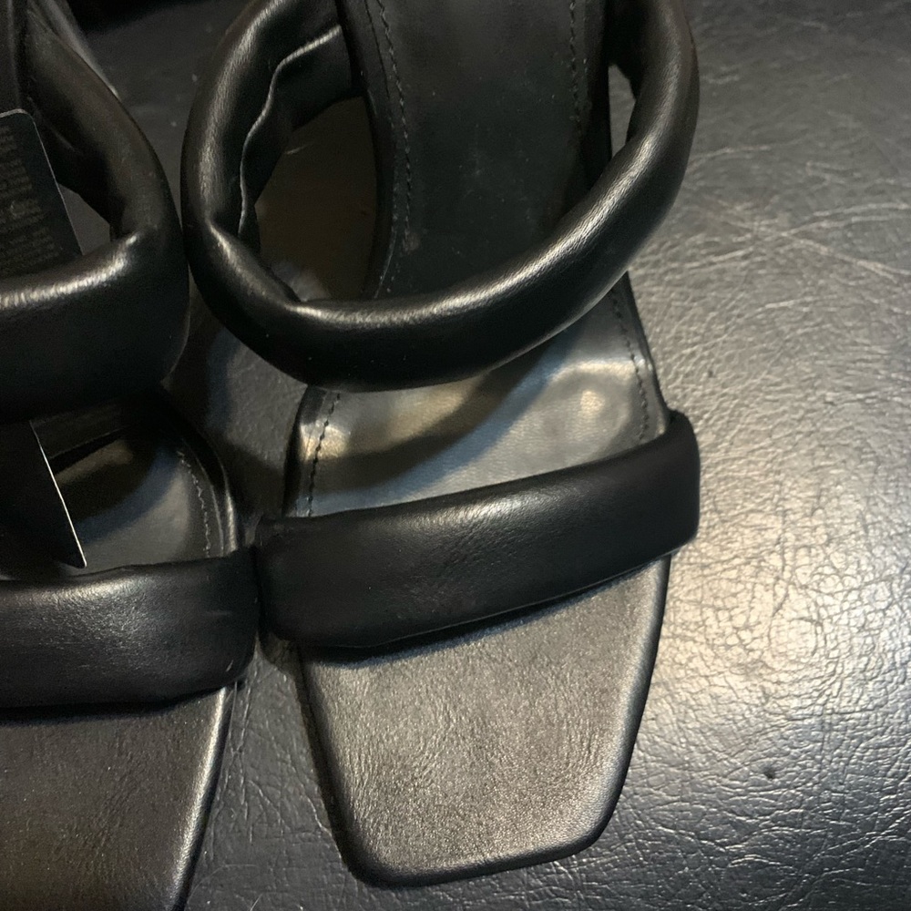 Forever 21 Black Heels with Silver Stiletto - Picture 3 of 5